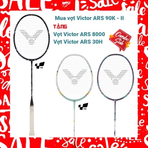 Combo mua vợt cầu lông Victor ARS 90K II tặng vợt Victor ARS 8000 + vợt Victor ARS 30H