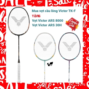 Combo mua vợt cầu lông Victor TK-F tặng vợt Victor ARS 30H + vợt ARS 8000