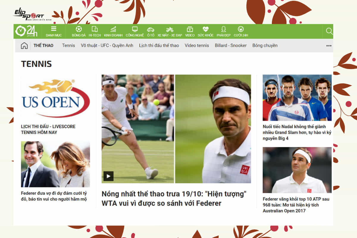 Nơi xem kết quả tennis trực tuyến uy tín, cập nhật tỉ số mỗi ngày ShopVNB