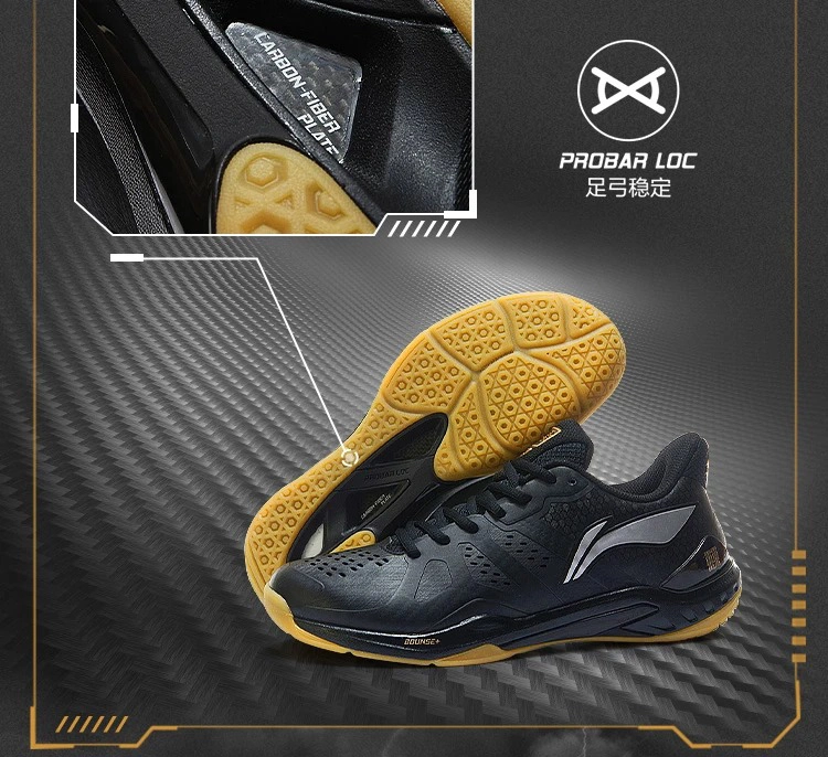 Carbon-Fiber Plate & PROBAR LOC - Giày cầu lông Lining AYAR034-2 chính hãng