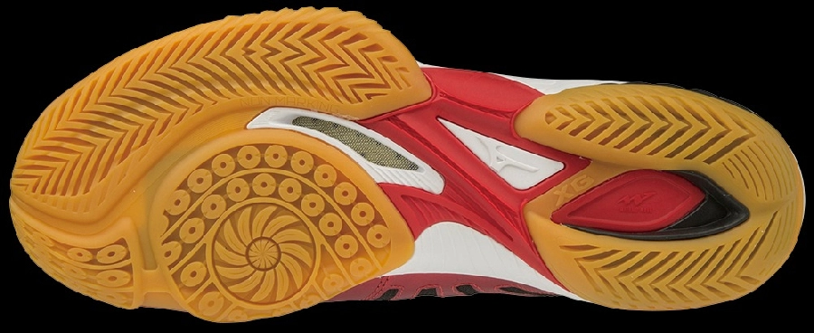 Giày cầu lông Mizuno Wave Claw - Đen Đỏ (Mã JP)