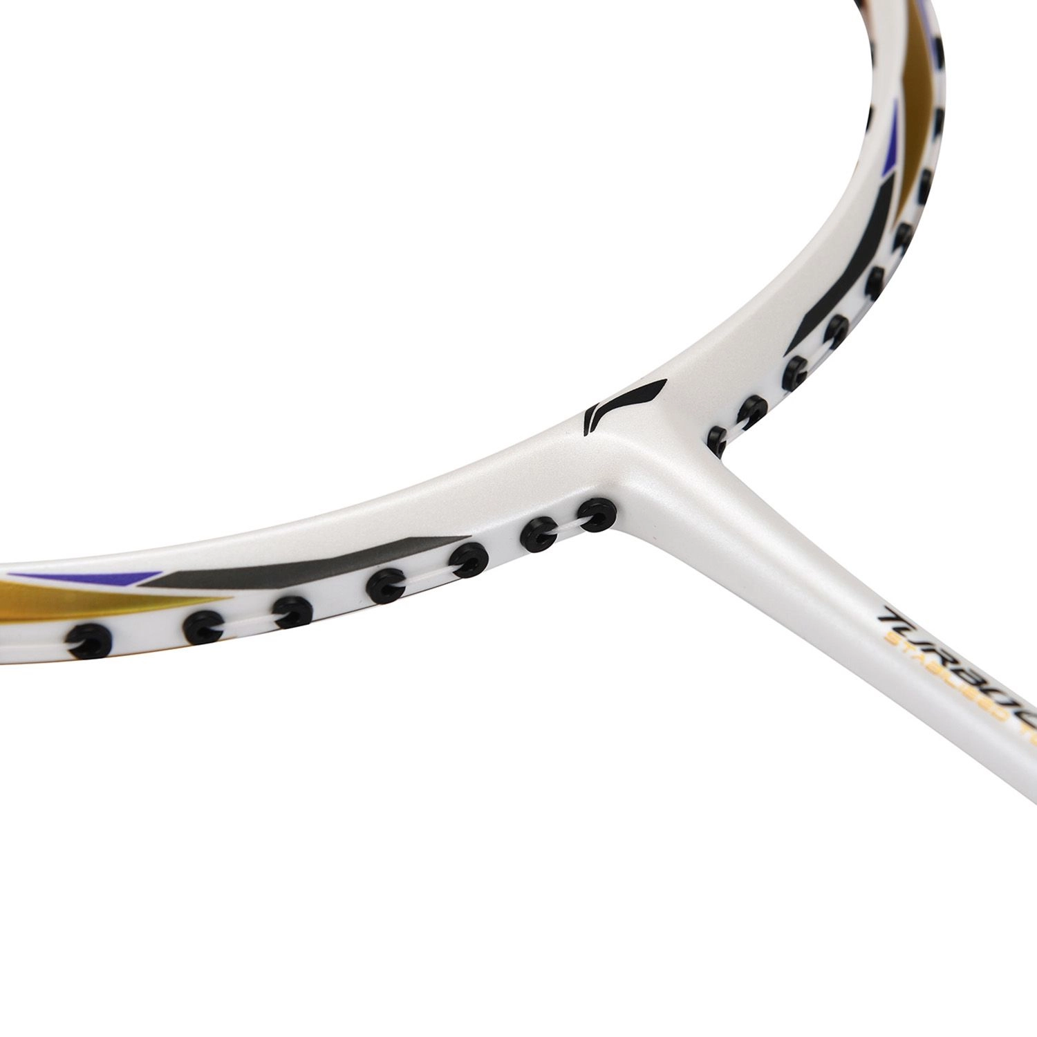 Li-Ning 2018 Turbo Charging 40 Speed Badminton Racket | White Gold