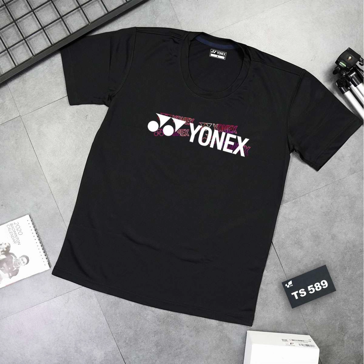 Áo cầu lông Yonex nam đen - mã 589
